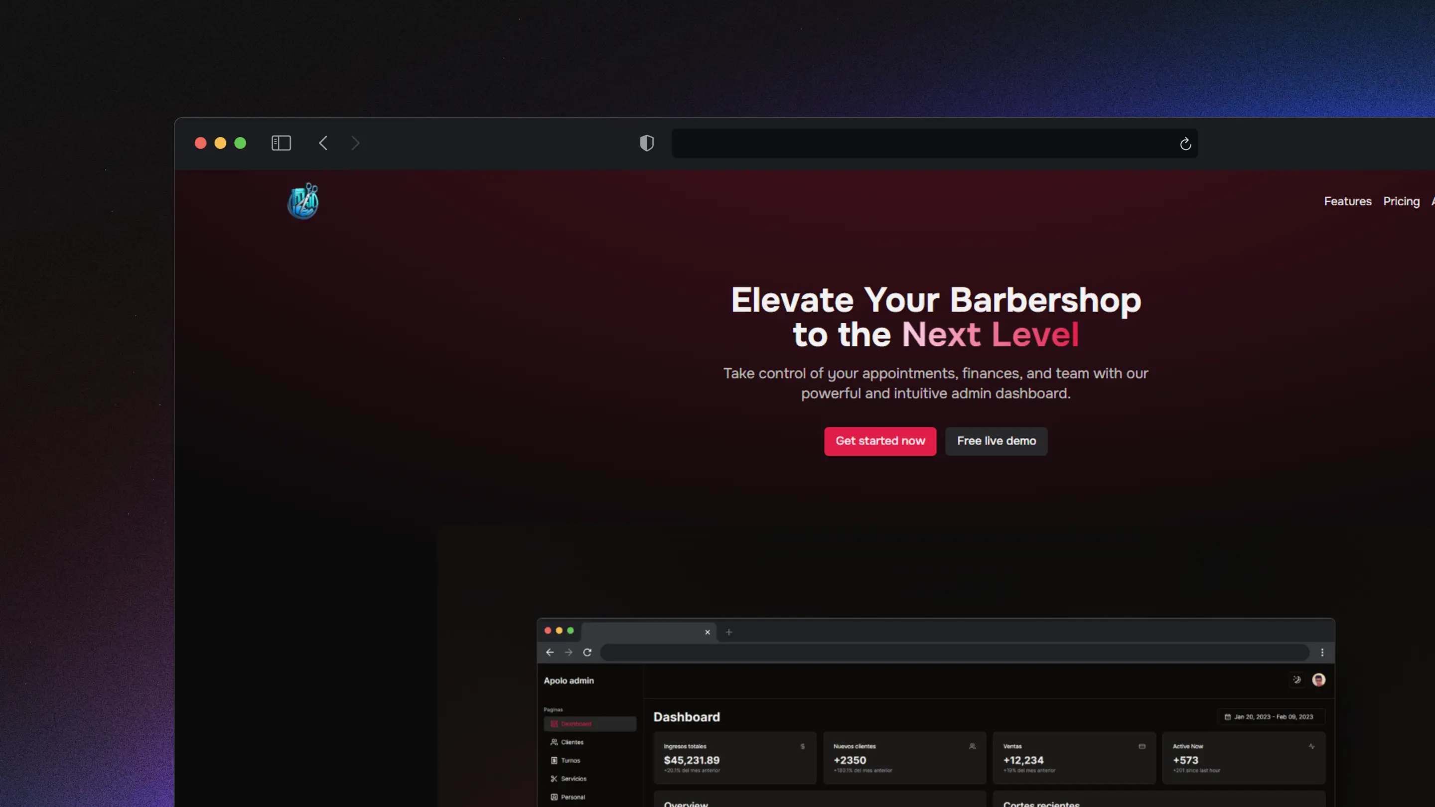 Image fot SaaS Landing Page